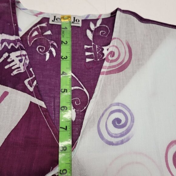 HANDPAINTED Batik Loose Fitting Sleeveless Cover Up Beach Top - One Size - NWOT - Picture 13 of 15